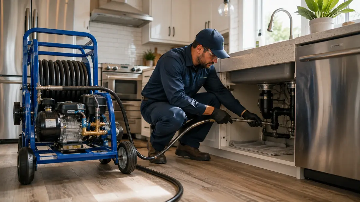 Kitchen Drain Hydro Jetting in Oceano