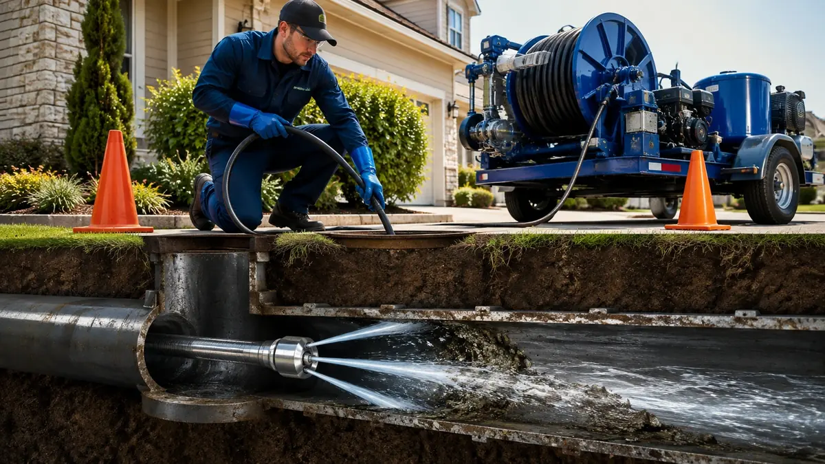 Main Sewer Line Hydro Jet Cleaning in Oceano