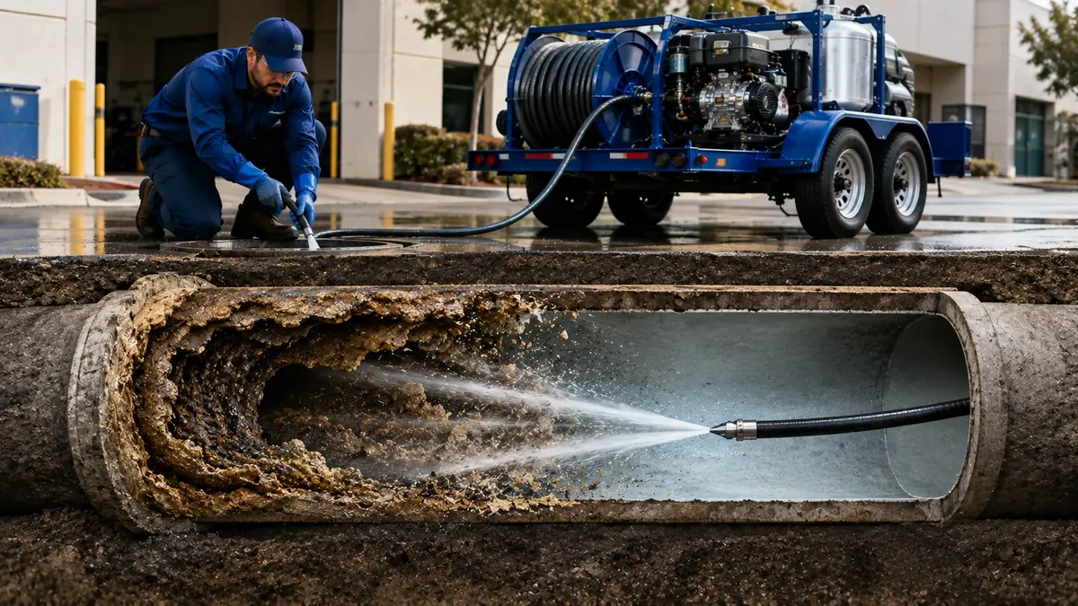 Sewer Pipe Descaling in Oceano