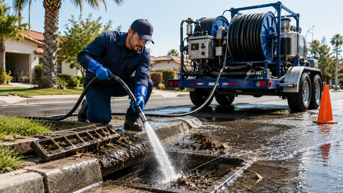 Storm Drain Hydro Jet Cleaning in Oceano